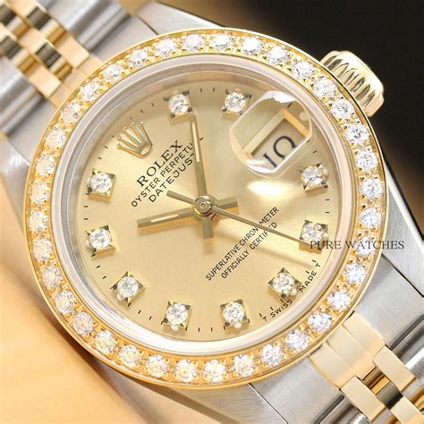 18 carat ladies diamond rolex|rolex lady datejust dial.